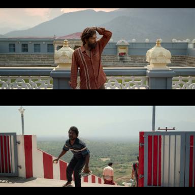 Pushpa: The Rise - Part 1 meme template with Pushpa Raj (Allu Arjun) with Kesava (Jagadeesh Prathap Bandari)