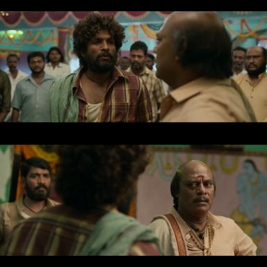 Pushpa: The Rise - Part 1 meme template with Pushpa Raj (Allu Arjun)