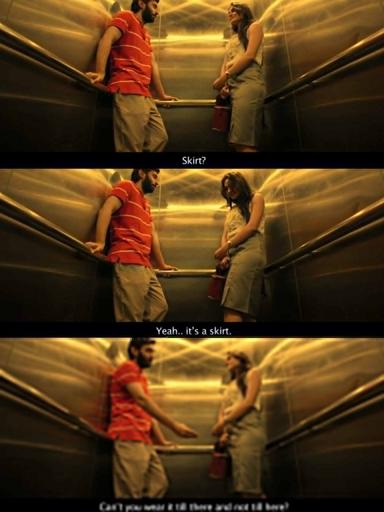 Taramani meme template with Althiya Johnson (Andrea Jeremiah) with Prabhunath (Vasanth Ravi)