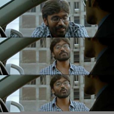 Velaiyilla Pattathari meme template with Raghuvaran (Dhanush) with Arun Subramaniam (Amitash Pradhan)