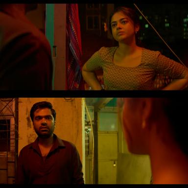 Vendhu Thanindhathu Kaadu meme template with Muthuveeran (Silambarasan) with Paavai (Siddhi Idnani)