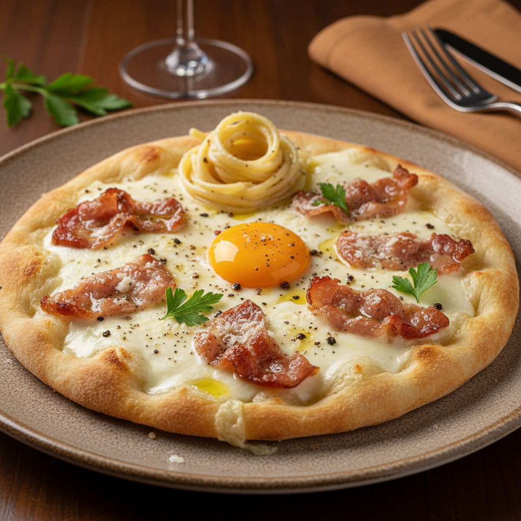 Pinsa Carbonara