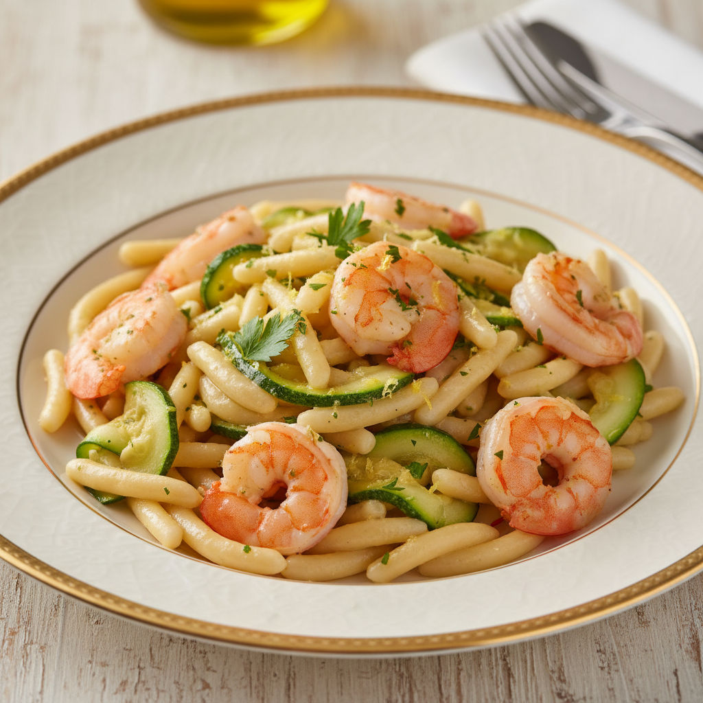 Trofie Zucchine E Gamberi