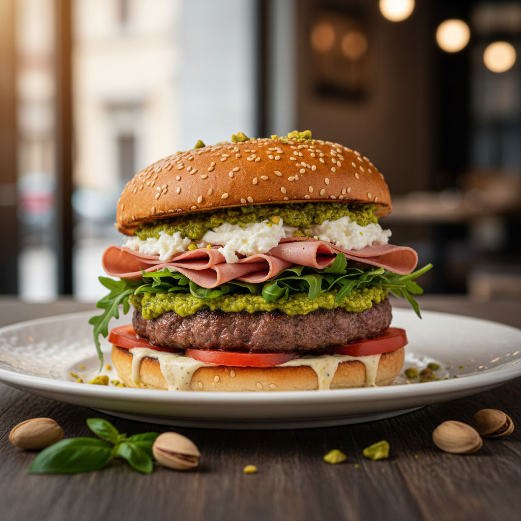Hamburger Re Pistacchio
