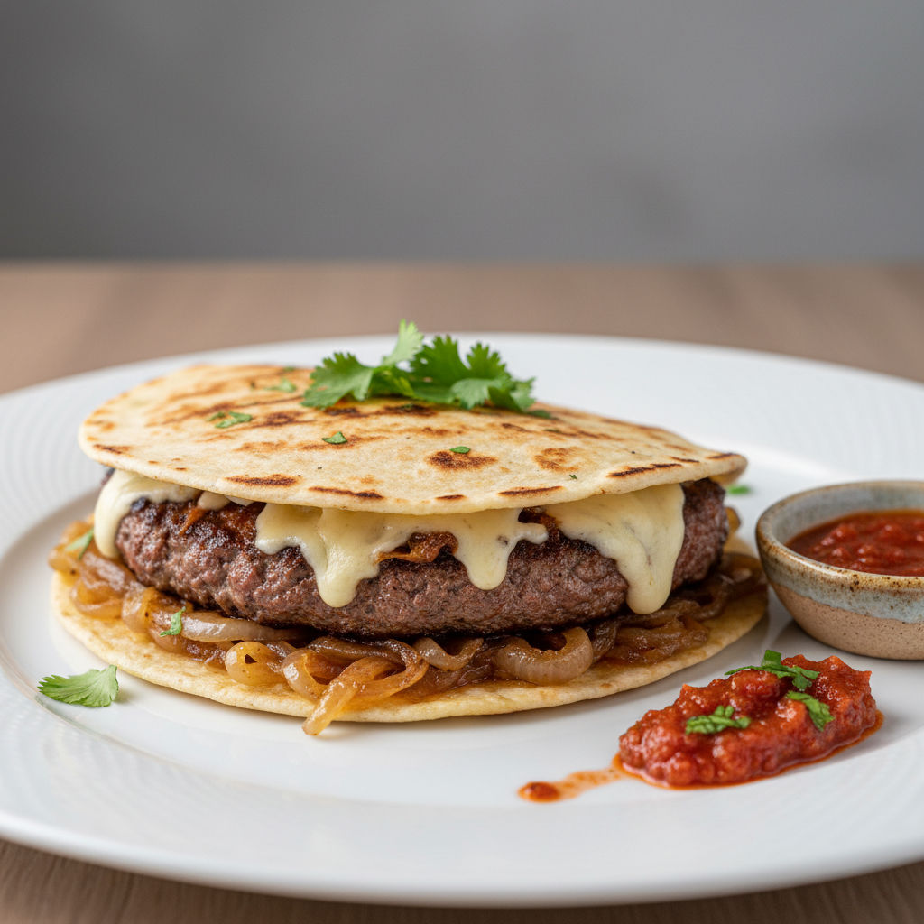 Quesadilla Con Hamburger