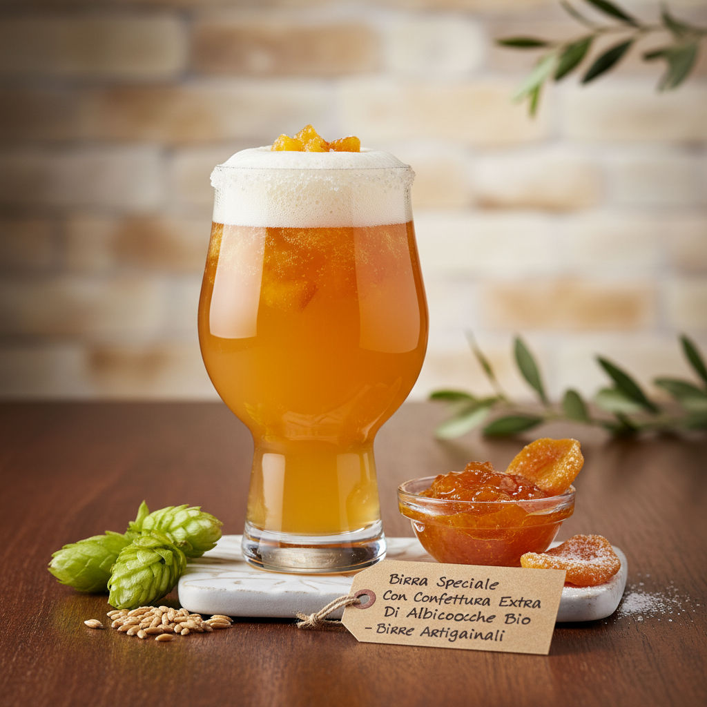 Birra Speciale Con Confettura Extra Di Albicocche Bio