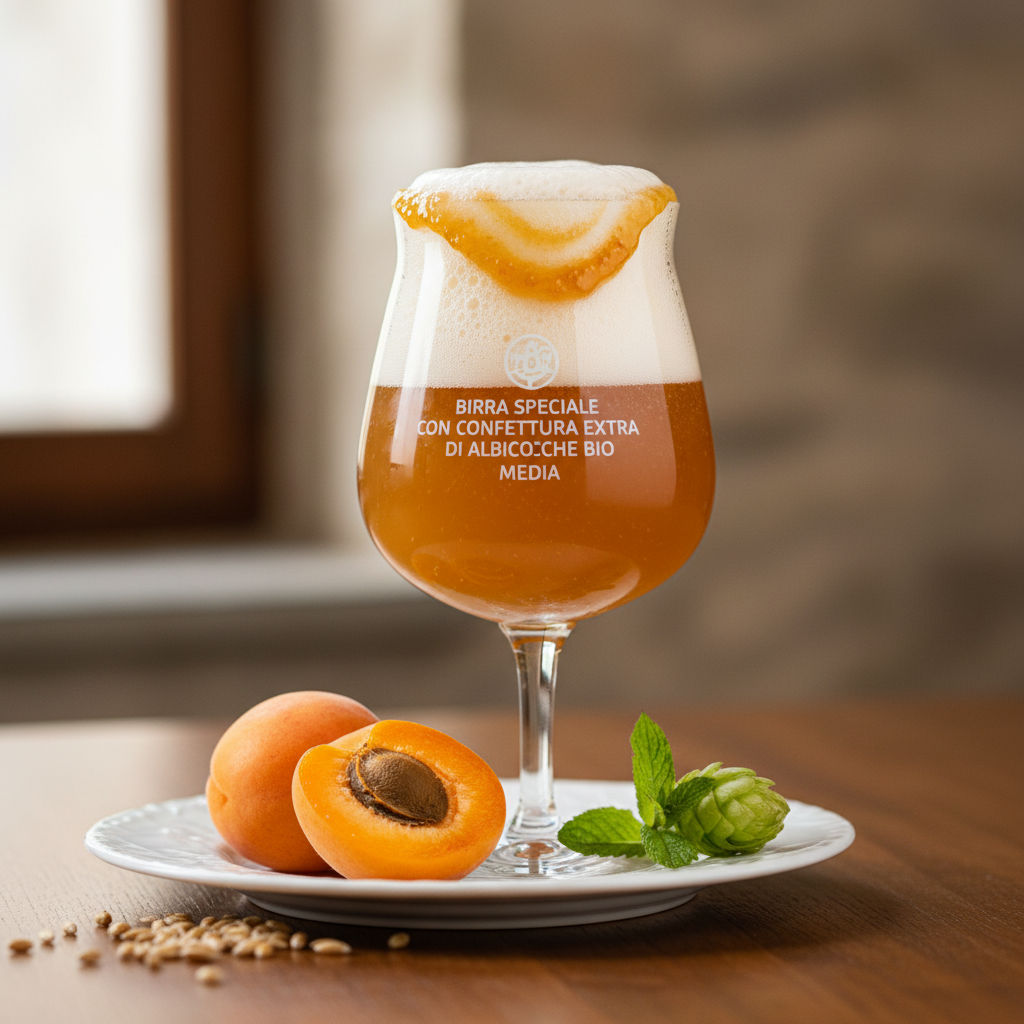 Birra Speciale Con Confettura Extra Di Albicocche Bio Media