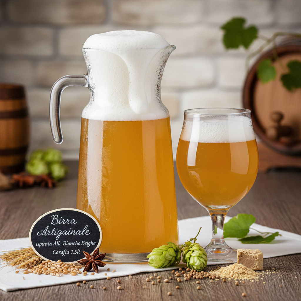 Birra Ispirata Alle Bianche Belghe Caraffa 1,5lt