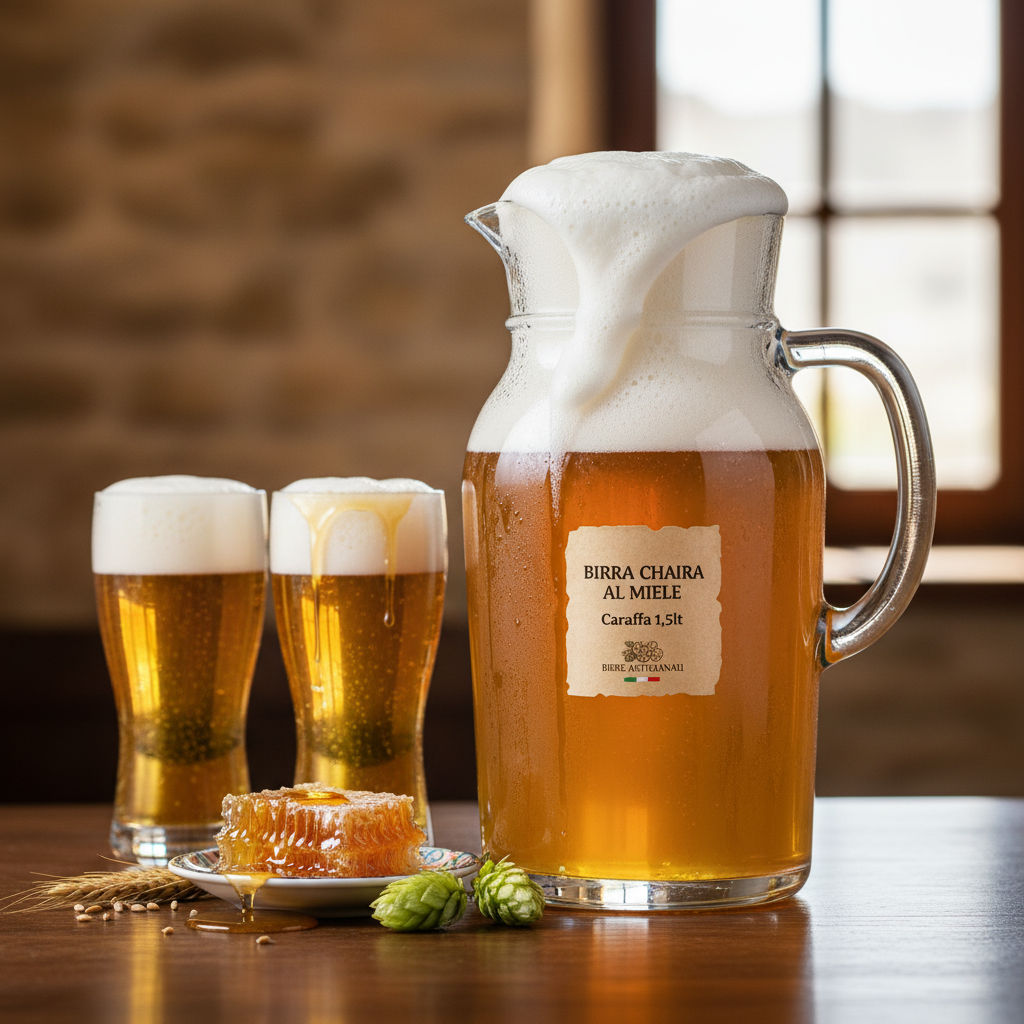 Birra Chiara Al Miele Caraffa 1,5lt