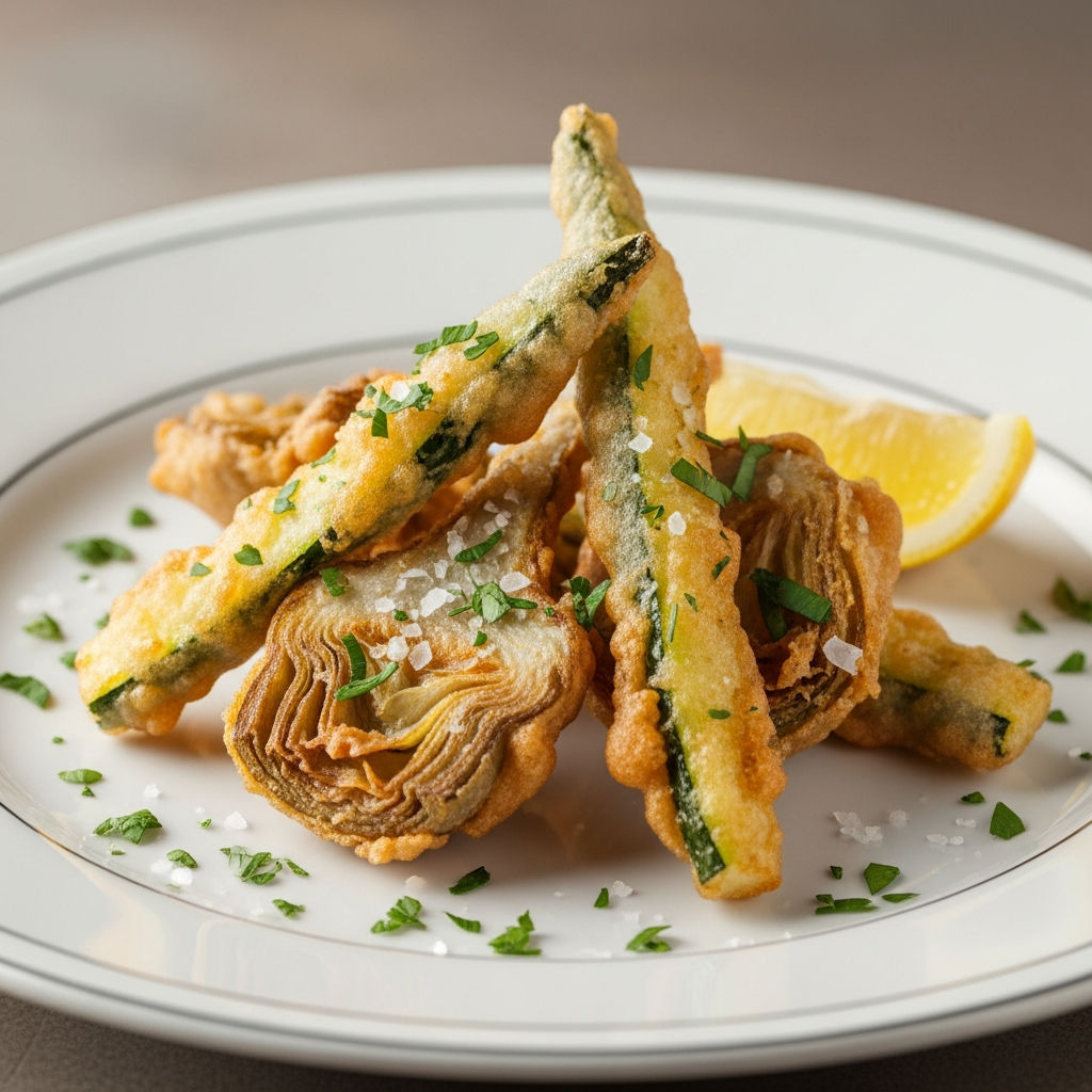 Fritto Di Carciofi E Zucchine