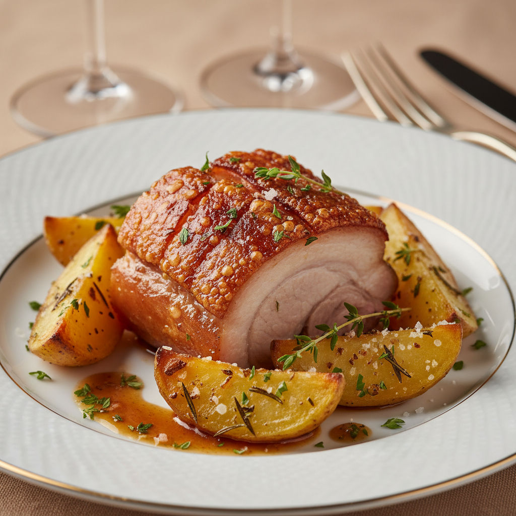 Maialino Al Forno Con Patate