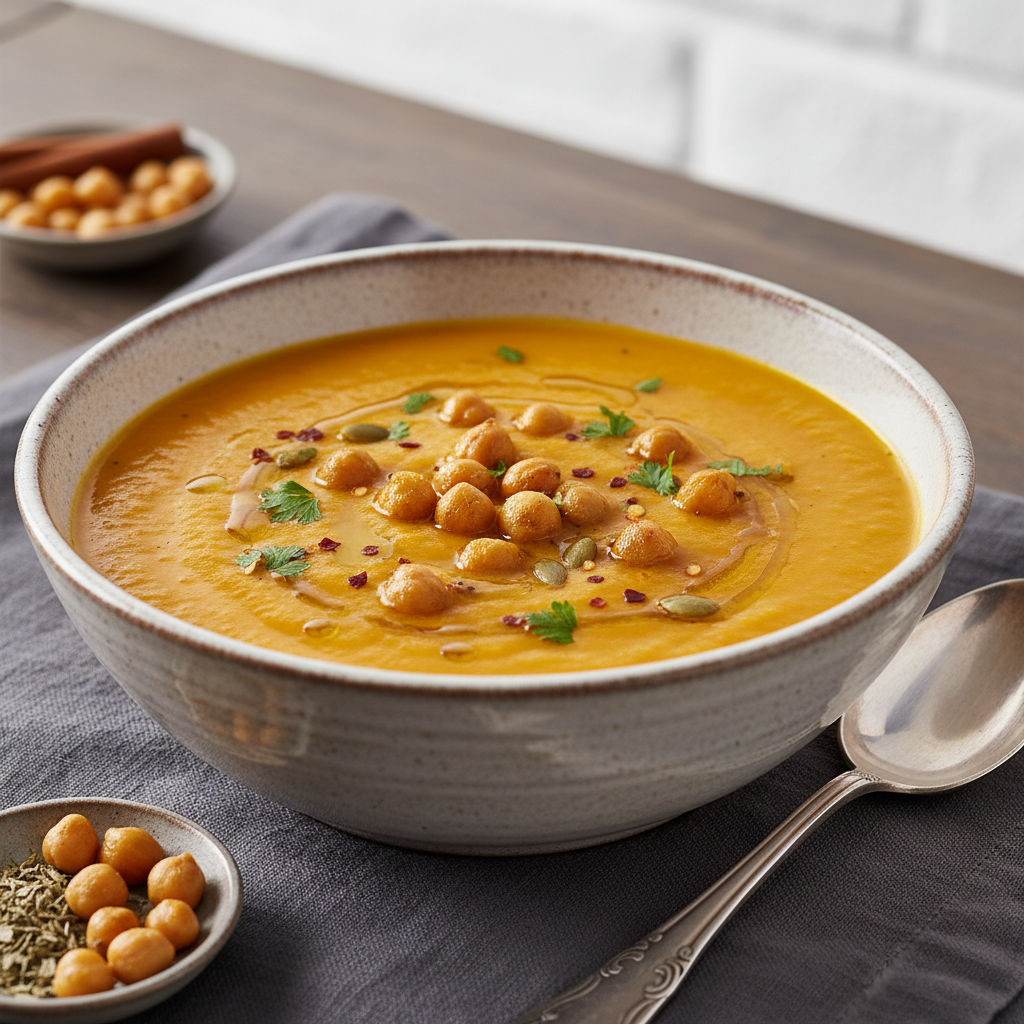 Zuppa Di Zucca Con Ceci