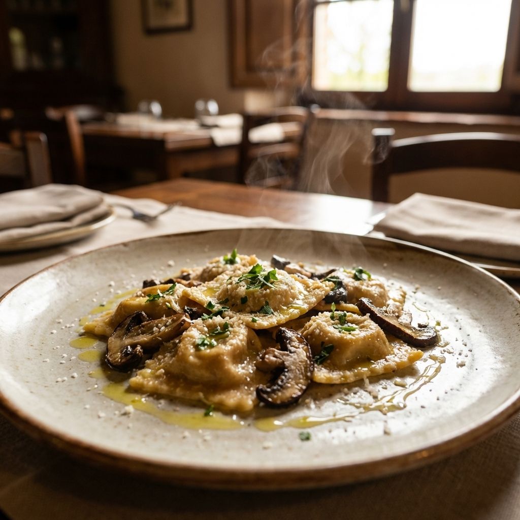 Raviolo Ai Funghi Porcini