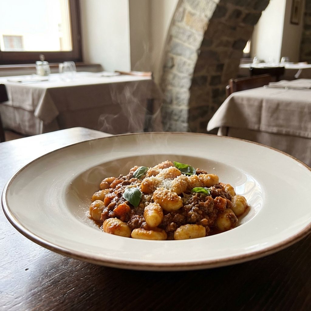 Gnocchetto Di Patate Con Ragù Alla Romagnola