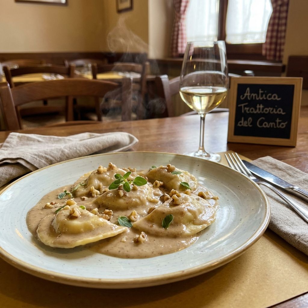Pansotti Della Riviera Ligure Con Salsa Di Noci Della Casa