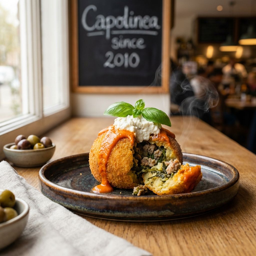 Arancino Friarielli Salsiccia
