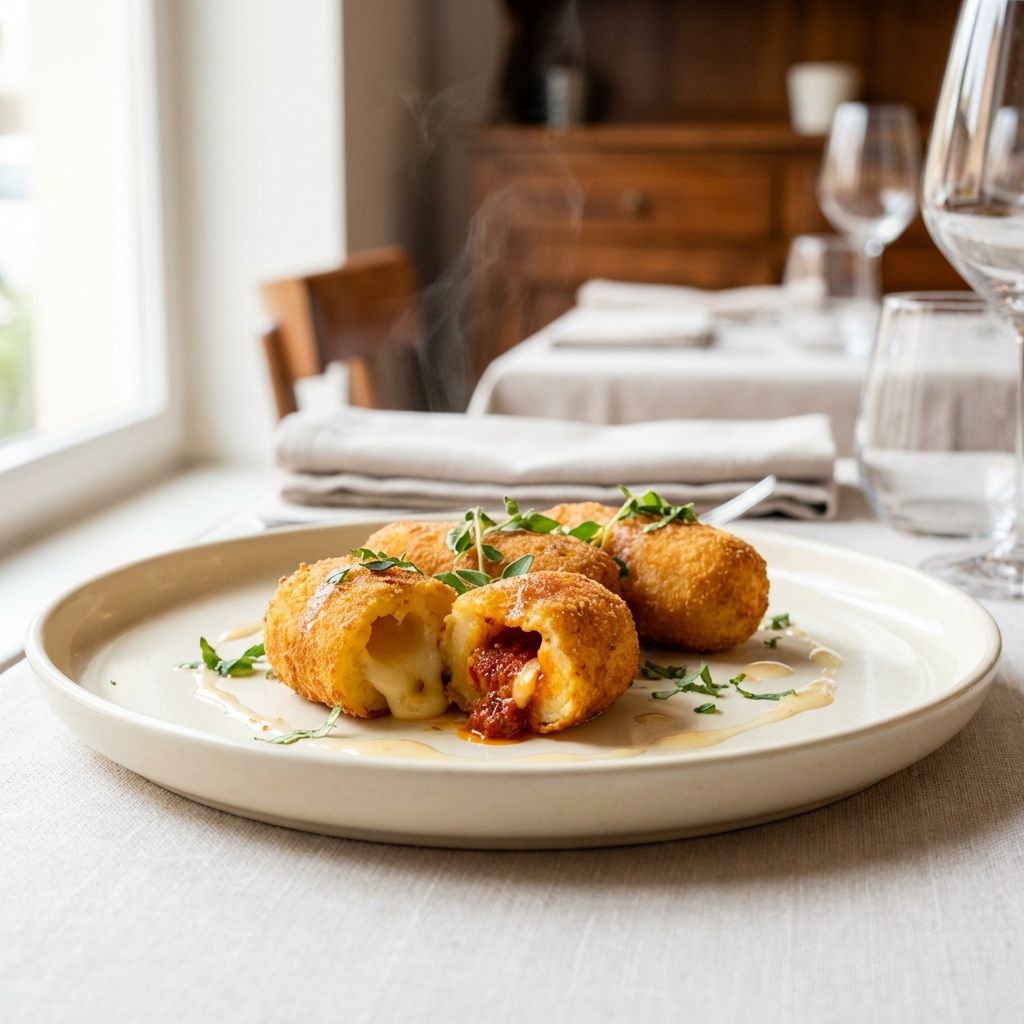 Tris Di Croquettes Di Patate Ripiene