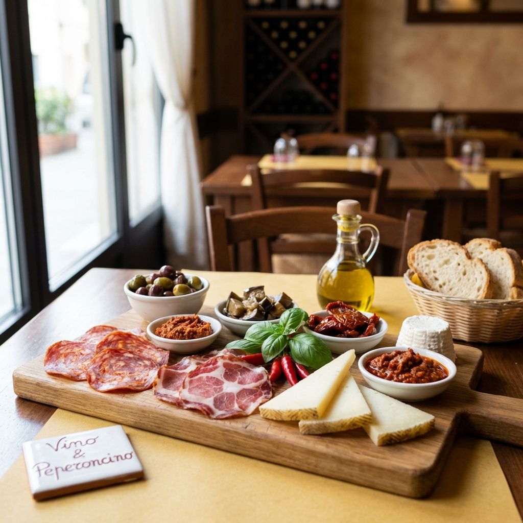 Misto Di Prodotti Caseari E Salumi Tipici Della Tradizione Calabrese