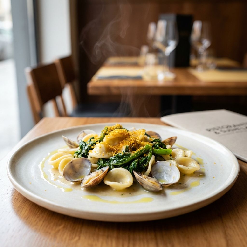 Orecchiette Cime Di Rapa Vongole E Bottarga