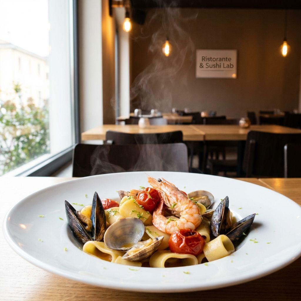 Calamarata Ai Frutti Di Mare E Profumo Di Lime