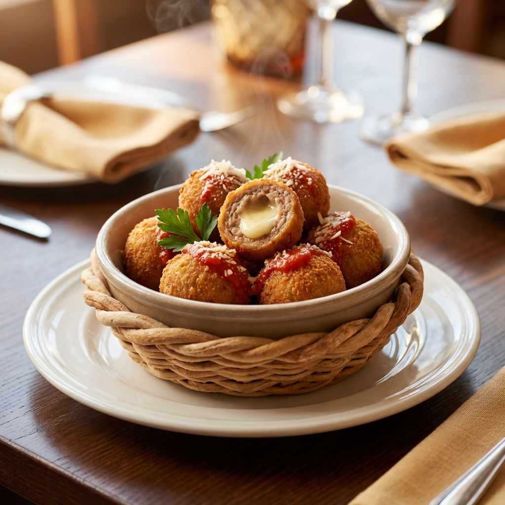 Cestino Di Polpette Di Vitello