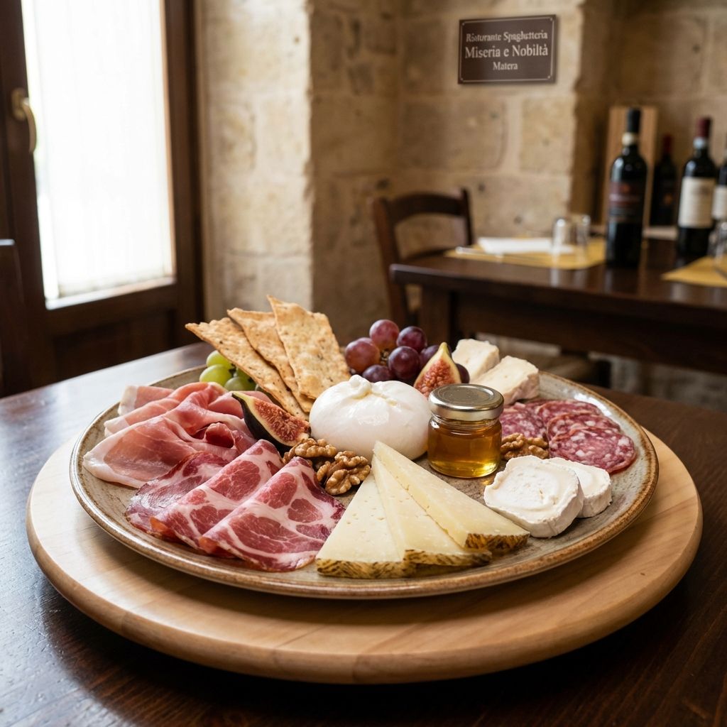 Selezione Di Salumi E Formaggi Freschi E Stagionali