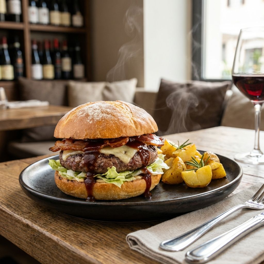 Pane Hamburger 150 G Con Salsa Barbecue