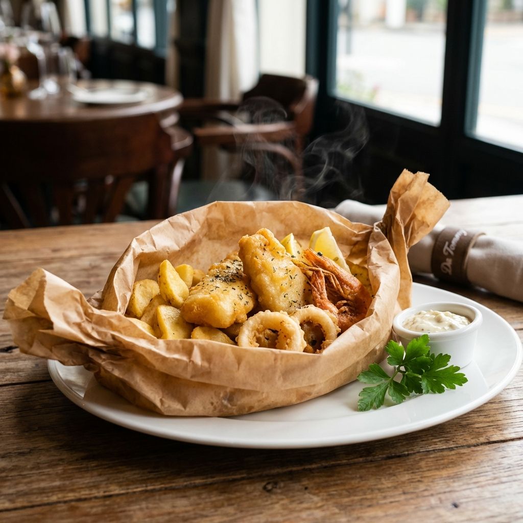 Fish And Chips Cartoccio