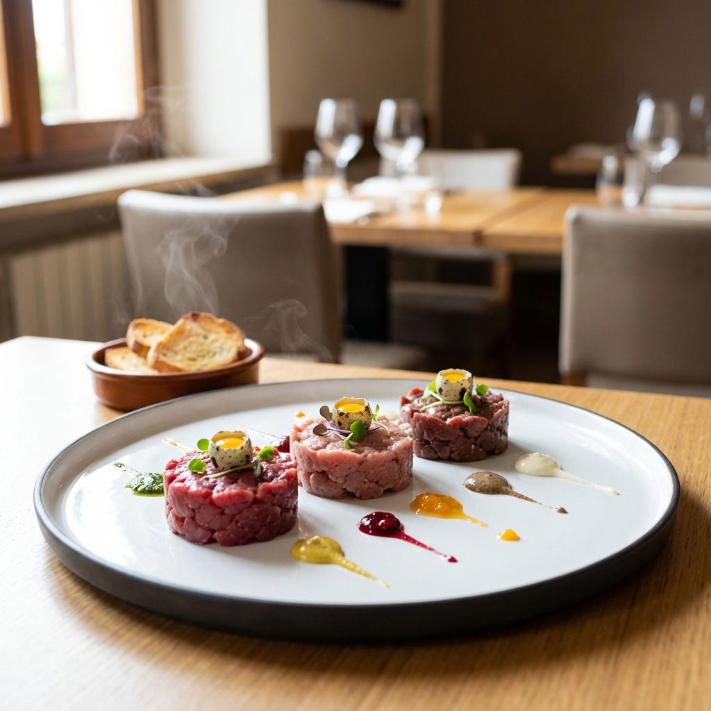 Tris Di Tartare Alle Sei Salse Gustose