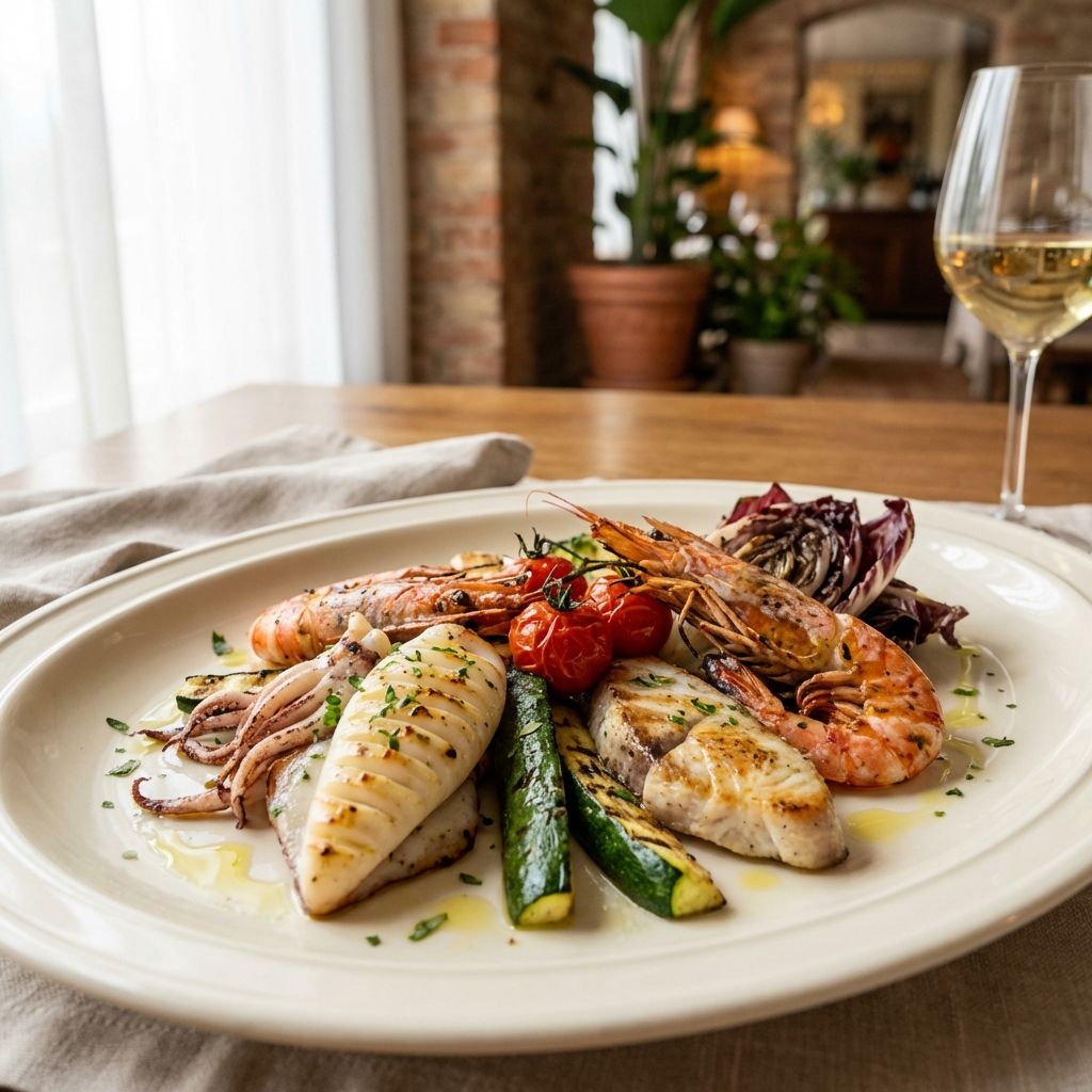 Grigliata Mista Di Mare Con Verdure
