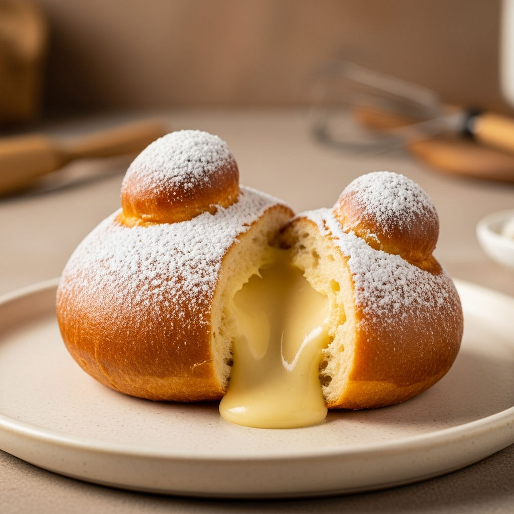 Brioche Fritta Con Crema