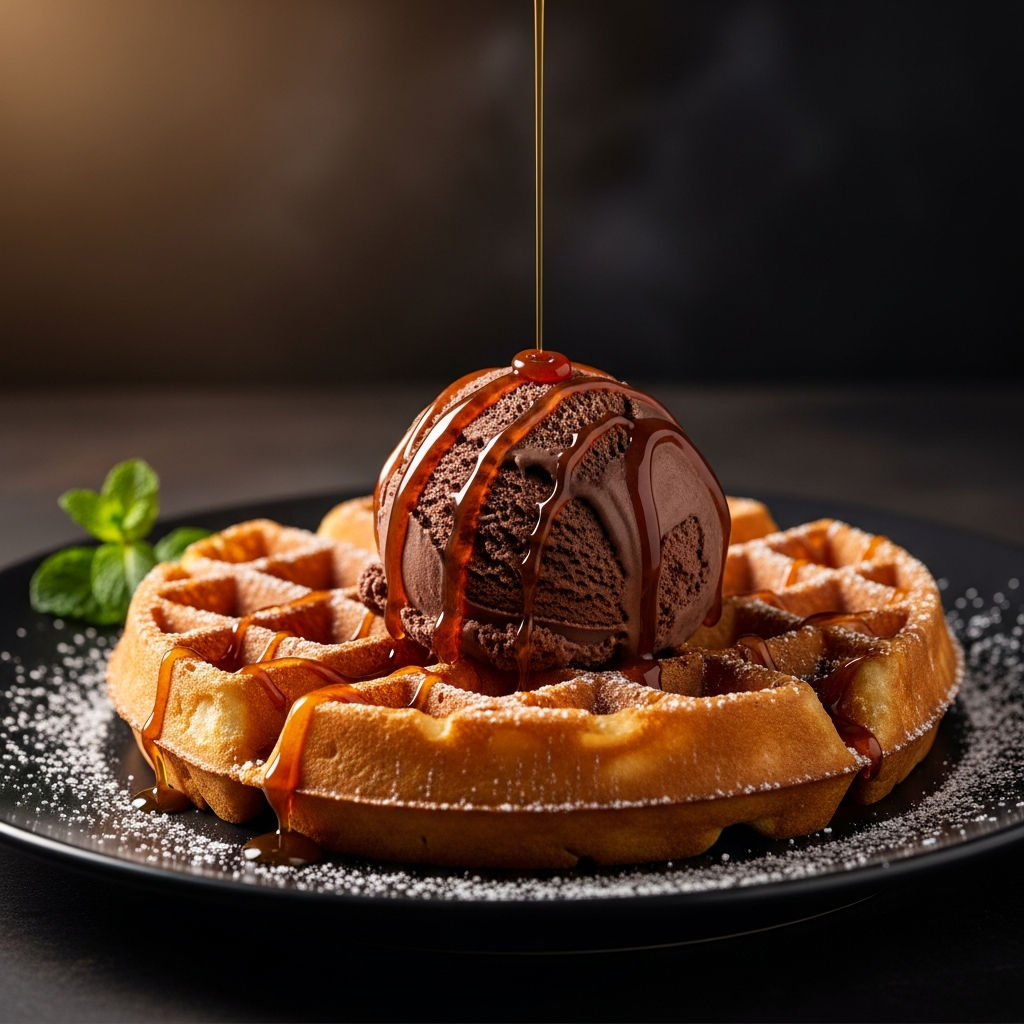 Waffle Con Gelato
