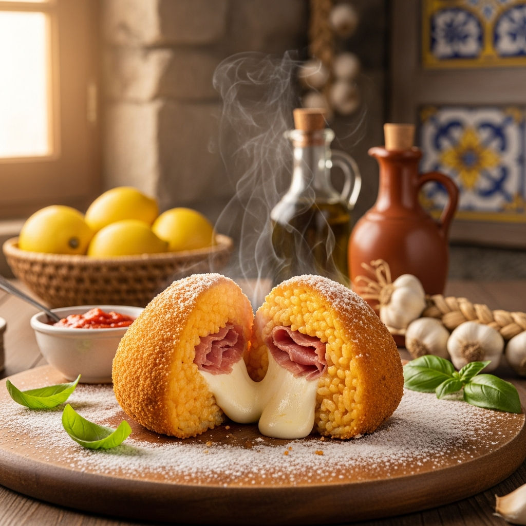 Arancino Mozzarella E Prosciutto