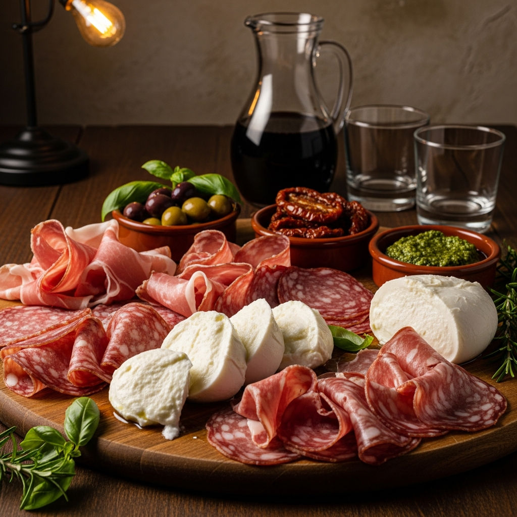 Tagliere Di Salumi E Formaggi Campani