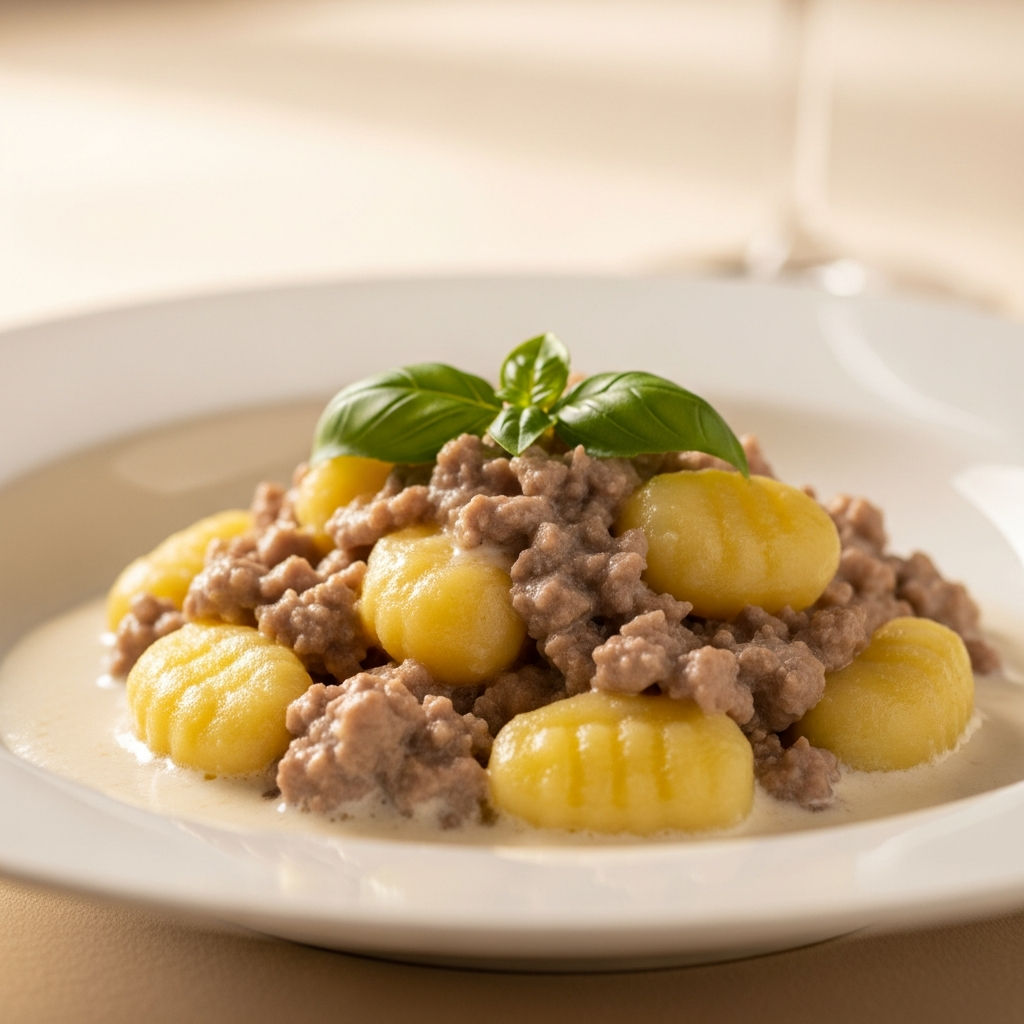 Gnocchi Al Ragù Bianco