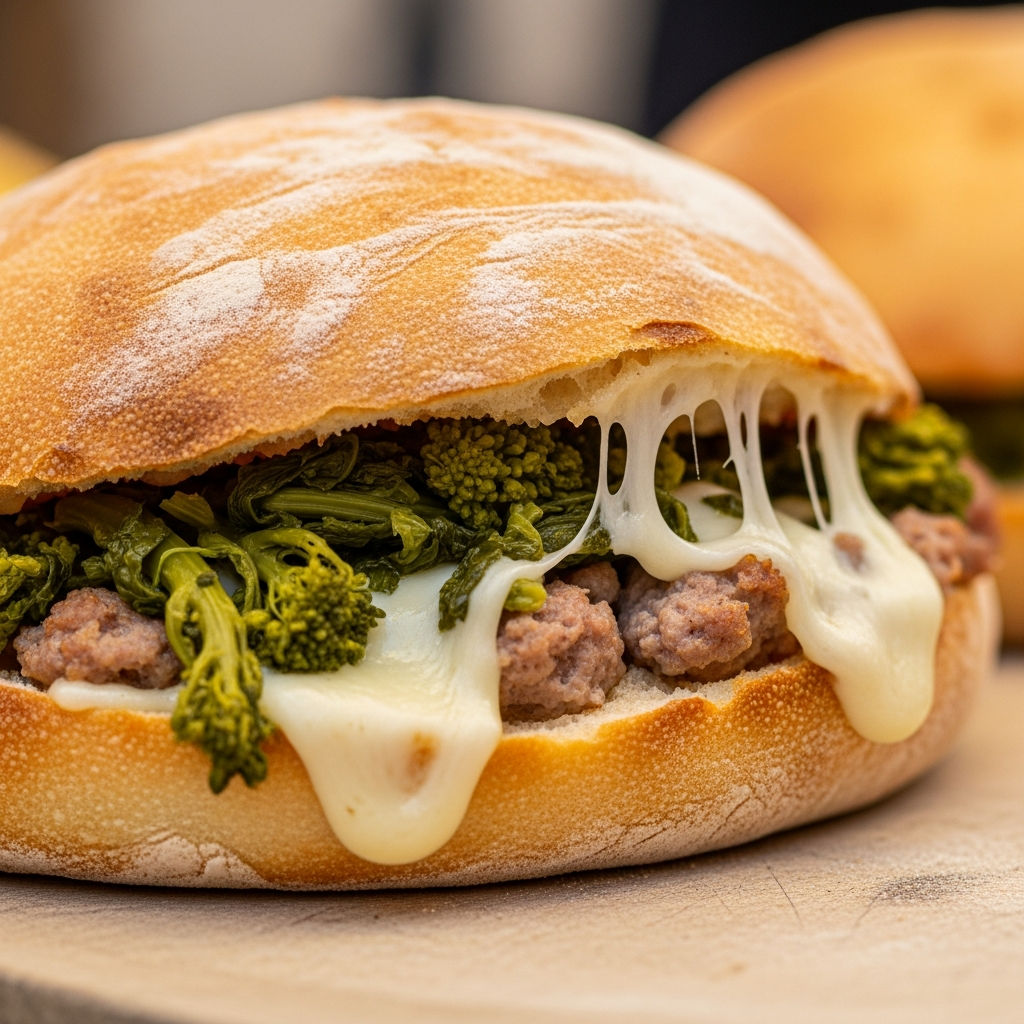 Panuozzo Salsiccia E Friarielli
