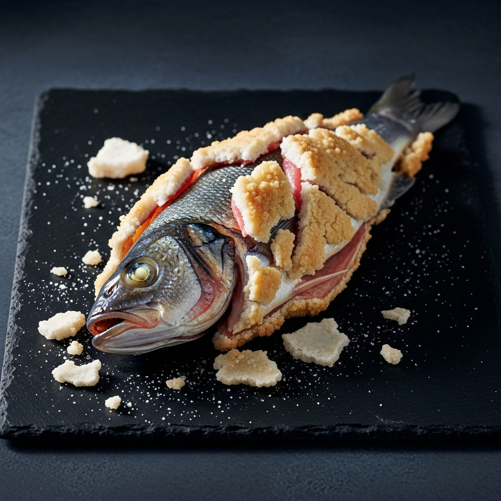 Branzino In Crosta Di Sale