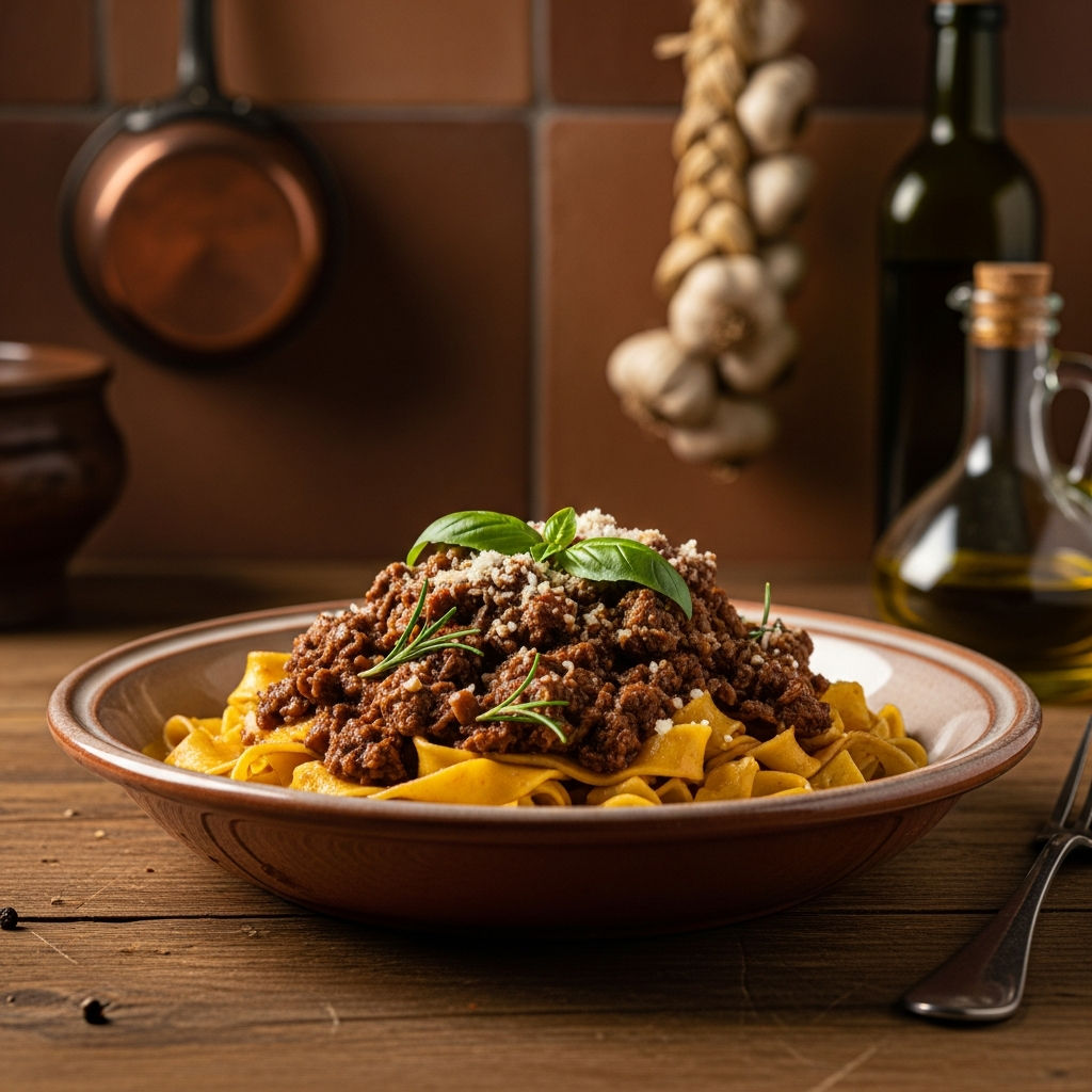Tagliatelle Al Ragù Di Cinghiale