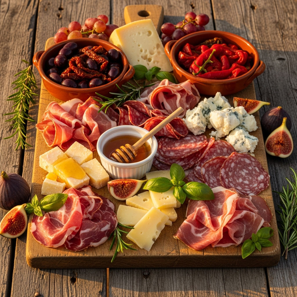 Tagliere Di Salumi E Formaggi Locali