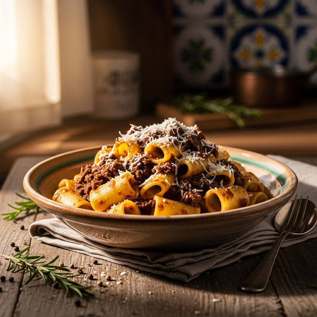 Paccheri Con Ragù Di Cinghiale