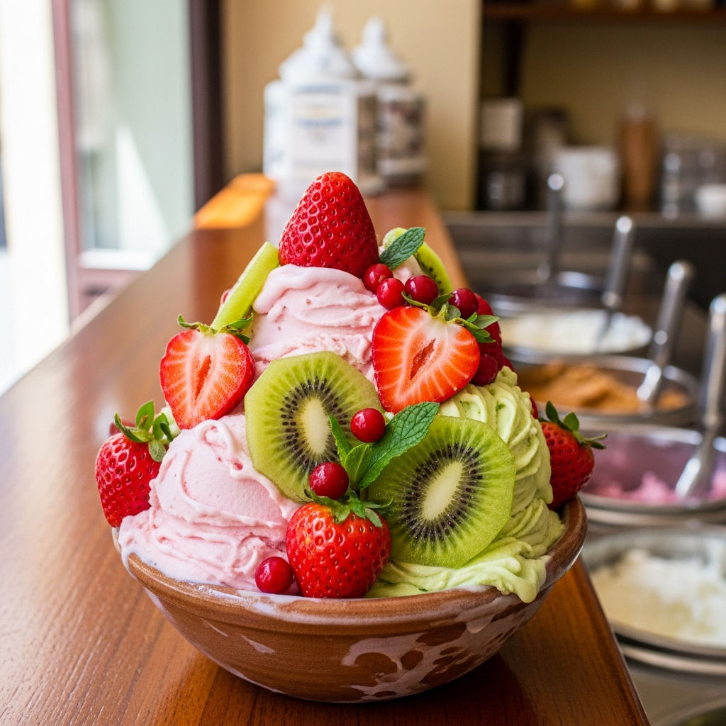 Gelato Con Frutta Fresca