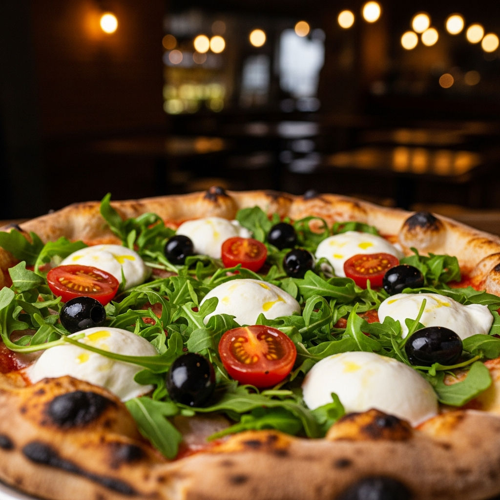 Bufala, Rucola, Pachino E Olive