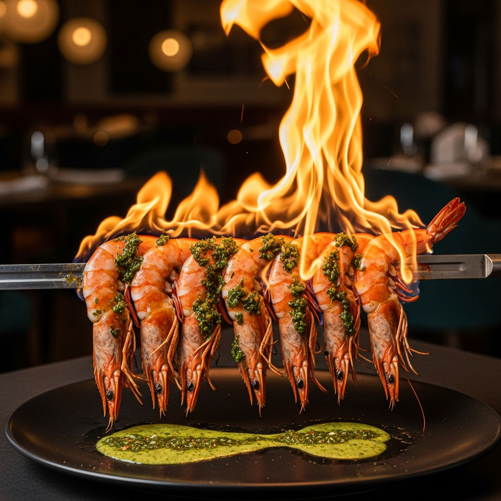 Flambé De Gamberoni