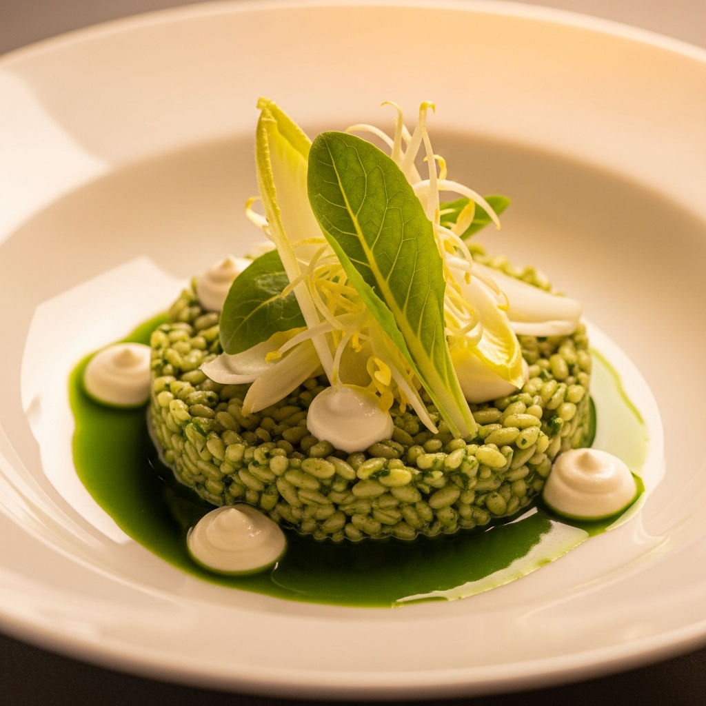 Orzotto, Puntarelle E Robiola