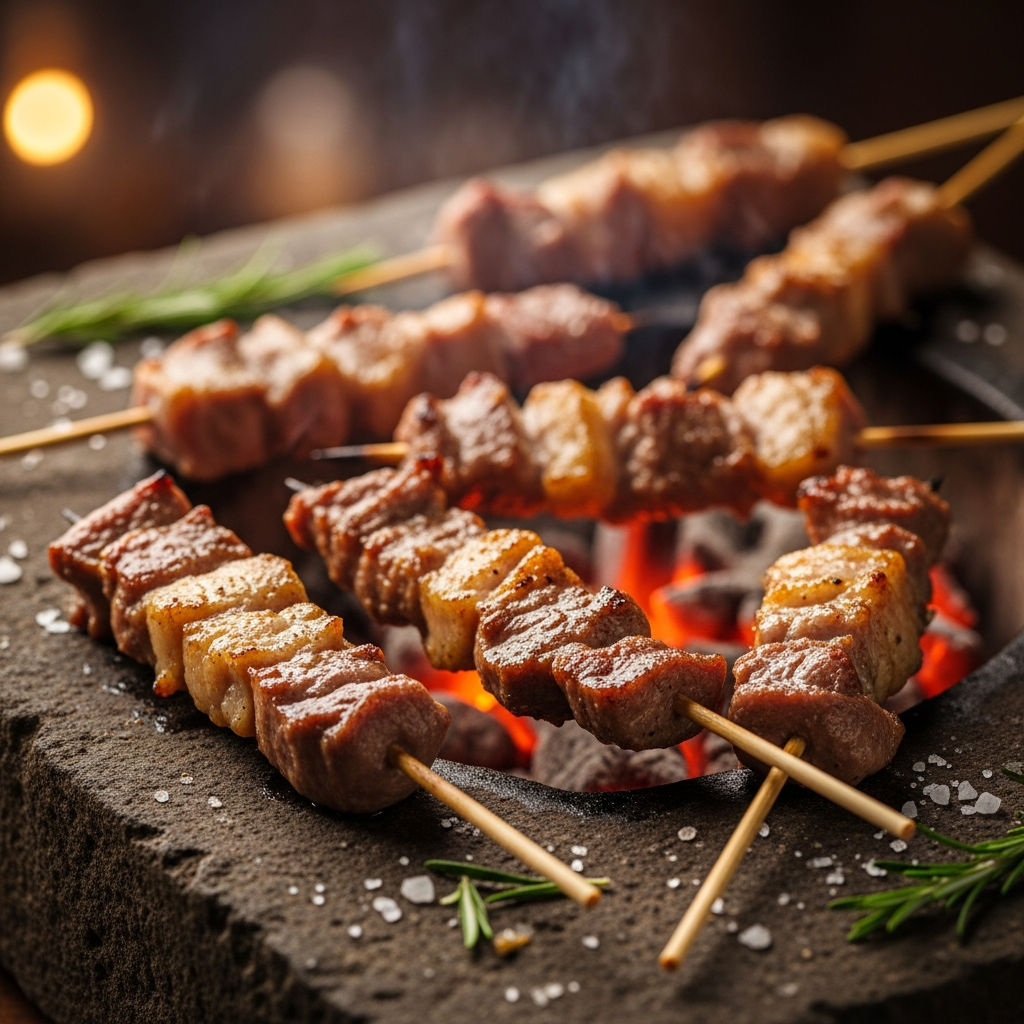 J'arrosticini 'fatt' A Man'