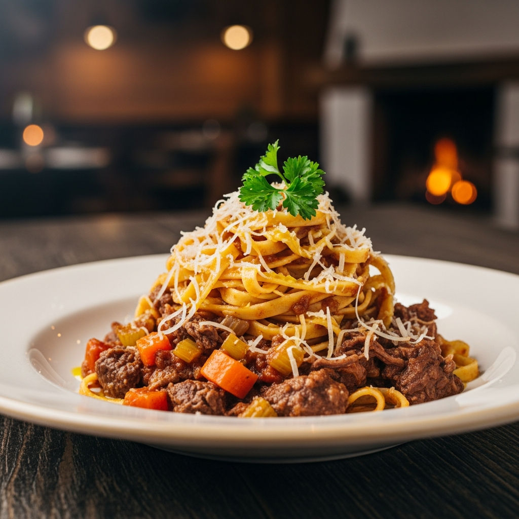 Tagliatelle Al Ragù Di Cervo