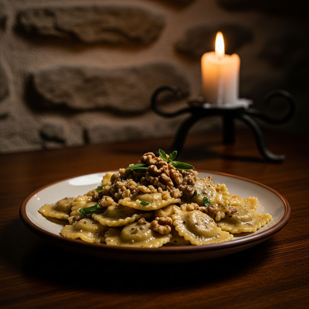 Pansoti In Salsa Di Noci