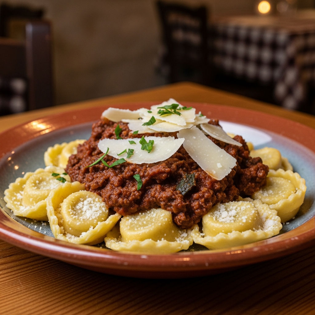 Tortelli Mugellani Di Patate Al Ragù Toscano