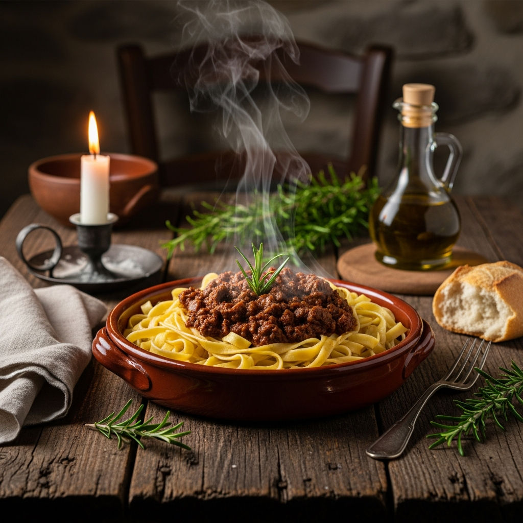 Fettuccine Ragù Di Cinghiale