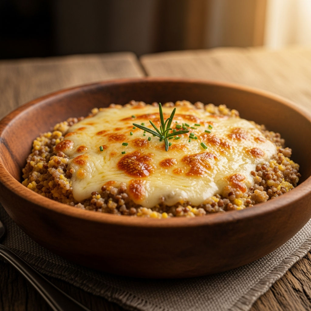 Polenta Taragna Con Formaggi Alpini